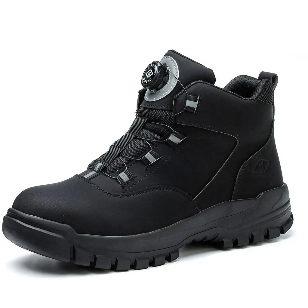 Chaussures de sécurité montantes imperméables, embout acier, noir