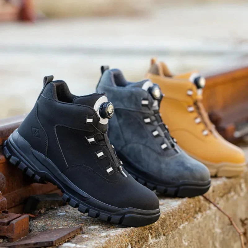 Chaussures de sécurité montantes imperméables, embout acier