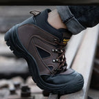 Bottes de sécurité homme à embout acier, marron, du 39 au 46