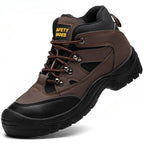 Bottes de sécurité homme à embout acier, marron, du 39 au 46, marron