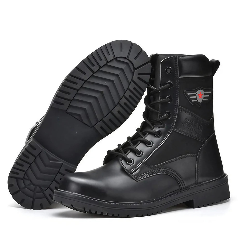 Bottes de sécurité mixtes à embout acier, semelle antidérapante
