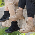 Bottes de sécurité unisexe à embout acier, fermeture à boucle
