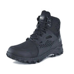 Bottes de sécurité unisexe à embout acier, tige imperméable, bleu