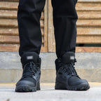 Bottes de sécurité unisexe à embout acier, tige imperméable