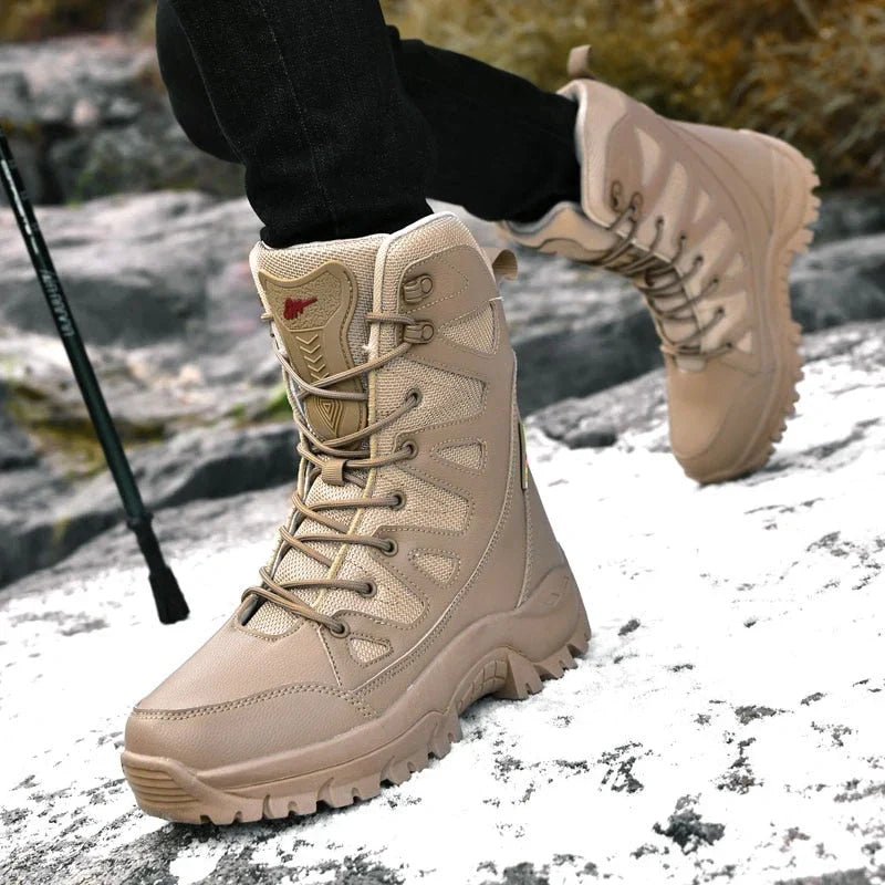 Bottes de randonnée tactiques mixtes, semelle EVA, option fourrée