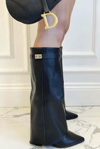 Bottes femme à fermeture éclair, ligne épurée, cinq coloris