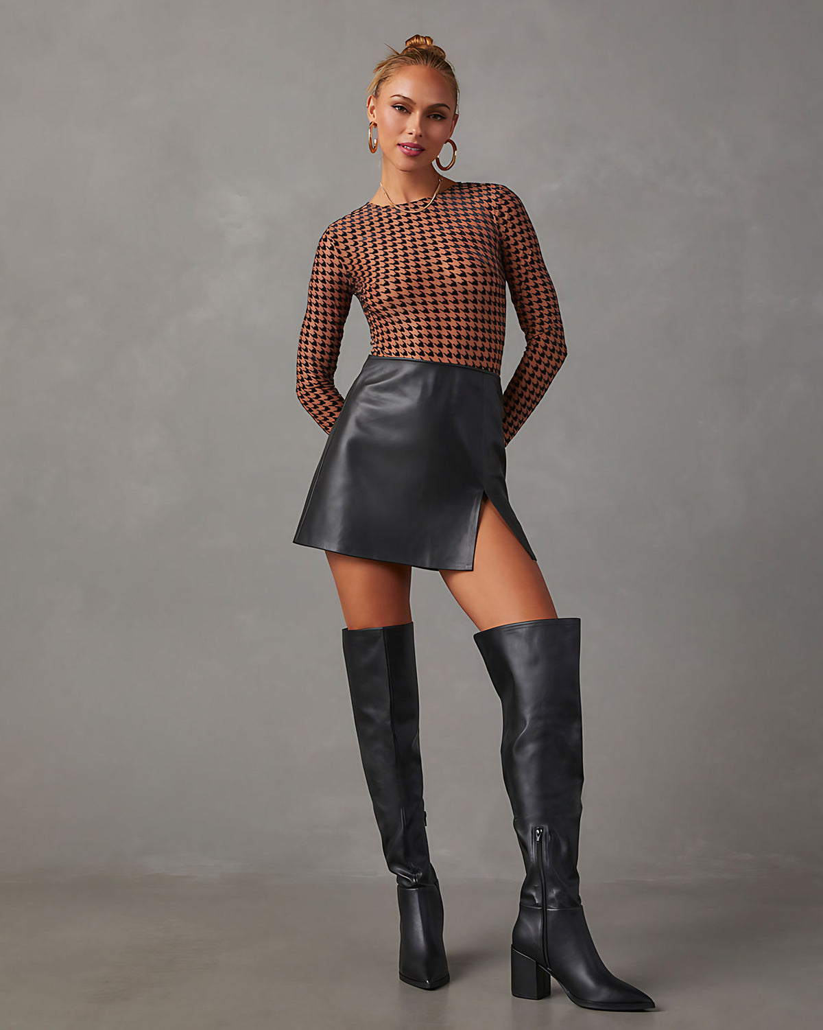 Bottes femme noires pour l'hiver, tige haute, du 34 au 39