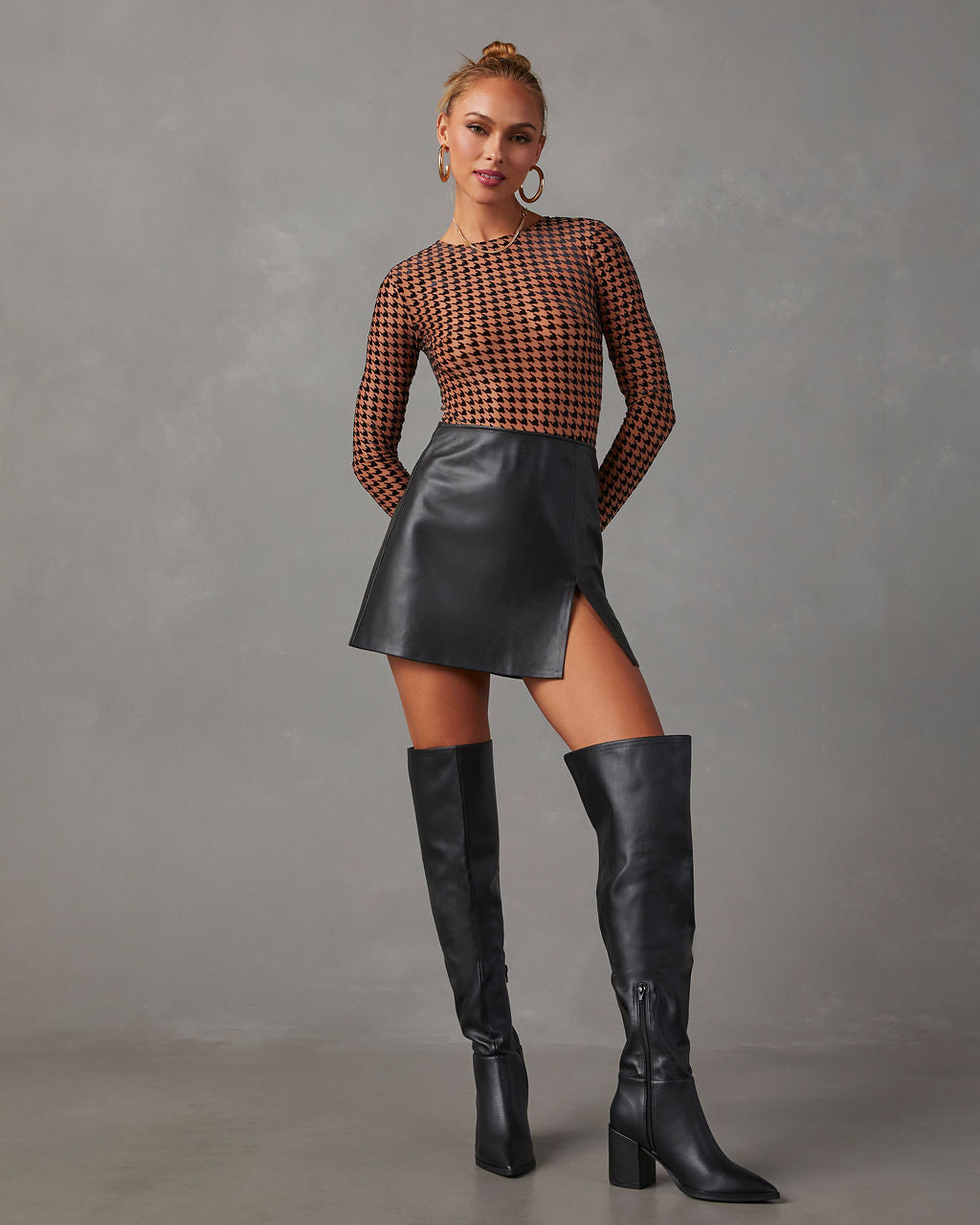 Bottes femme noires pour l'hiver, tige haute, du 34 au 39