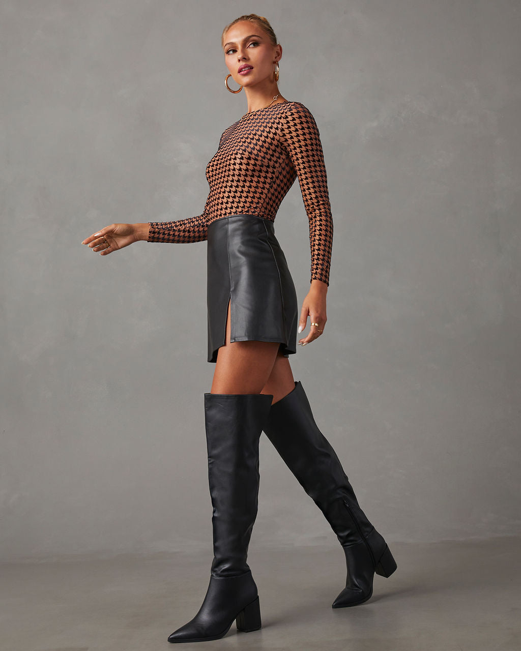 Bottes femme noires pour l'hiver, tige haute, du 34 au 39