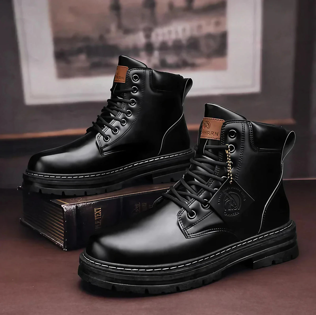 Bottes homme de ville, quatre coloris, du 39 au 48, noir