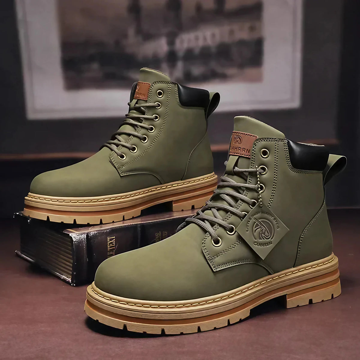 Bottes homme de ville, quatre coloris, du 39 au 48, vert