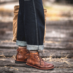 Bottes homme imperméabilisées, semelle adhérente, marron ou noir
