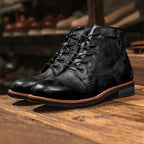 Bottes homme à semelle antidérapante, noir ou marron, du 38 au 48, noir