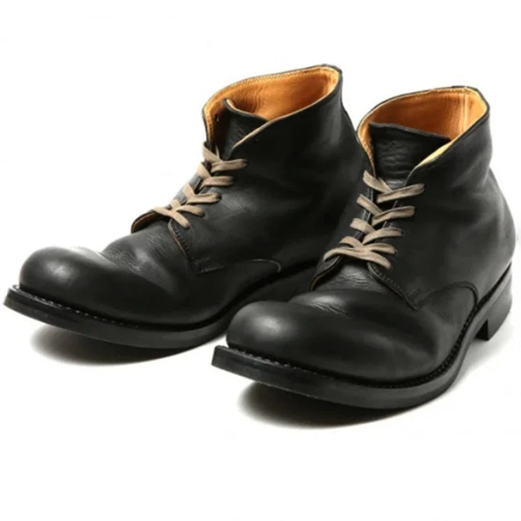Bottes montantes homme à talon, noir ou marron, du 34 au 45, noir