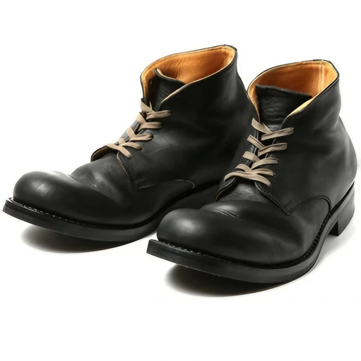 Bottes montantes homme à talon, noir ou marron, du 34 au 45, noir
