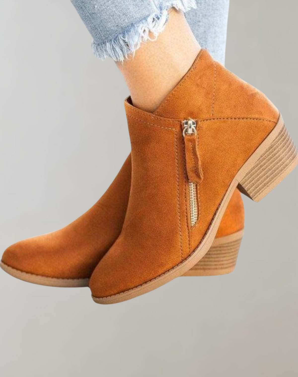 Bottes orthopédiques femme, semelle rembourrée, quatre coloris, orange