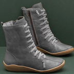 Bottines femme à semelle souple antidérapante, cinq coloris, gris