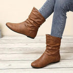 Bottines femme tige mi-haute, semelle antidérapante, 35 au 43