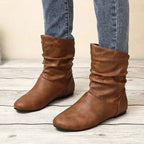 Bottines femme tige mi-haute, semelle antidérapante, 35 au 43