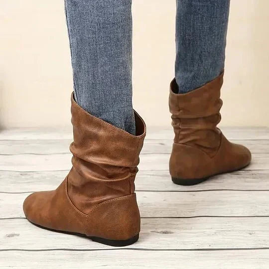 Bottines femme tige mi-haute, semelle antidérapante, 35 au 43