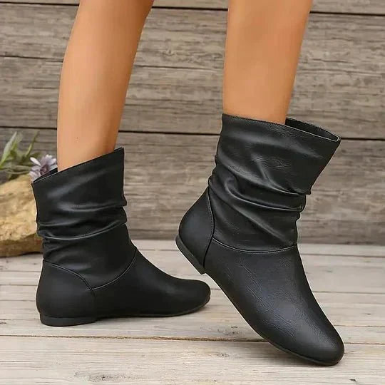 Bottines femme tige mi-haute, semelle antidérapante, 35 au 43