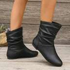 Bottines femme tige mi-haute, semelle antidérapante, 35 au 43