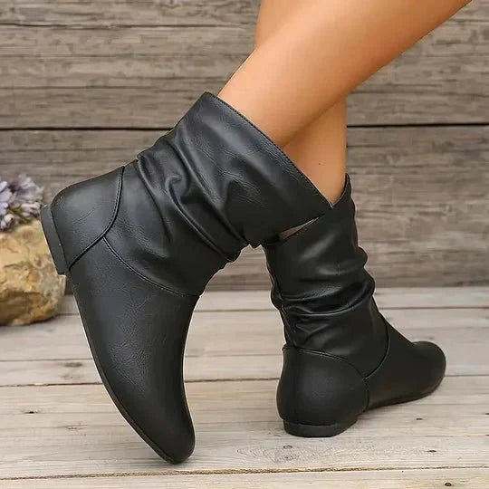 Bottines femme tige mi-haute, semelle antidérapante, 35 au 43