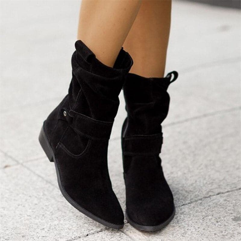 Bottes hautes femme à talon bloc, cinq coloris, du 35 au 43