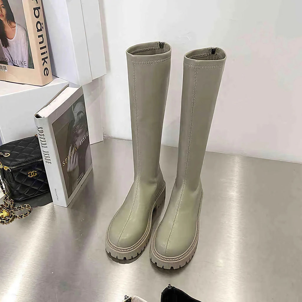 Bottes hautes femme imperméables, doublure légère ou chaude