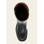 Bottes hautes femme à talon bloc et bout carré, du 35 au 46
