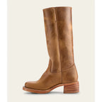 Bottes hautes femme à talon bloc et bout carré, du 35 au 46, marron