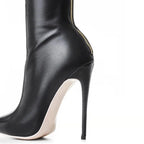 Bottes hautes femme noires au-dessus du genou, talon haut
