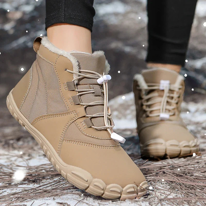 Bottes d'hiver pieds nus mixtes, doublure fourrée, du 36 au 47