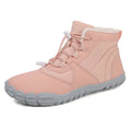 Bottes d'hiver pieds nus mixtes, doublure fourrée, du 36 au 47, rose