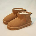 Bottes d'hiver femme imperméables à semelle antidérapante, marron