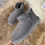 Bottes d'hiver femme imperméables à semelle antidérapante, gris