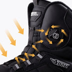 Bottes d'hiver homme doublées de peluche, serrage par molette