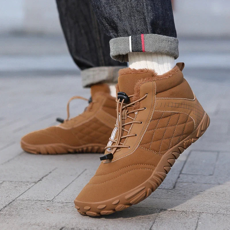 Bottines d'hiver pieds nus fourrées, à enfiler, du 35 au 48