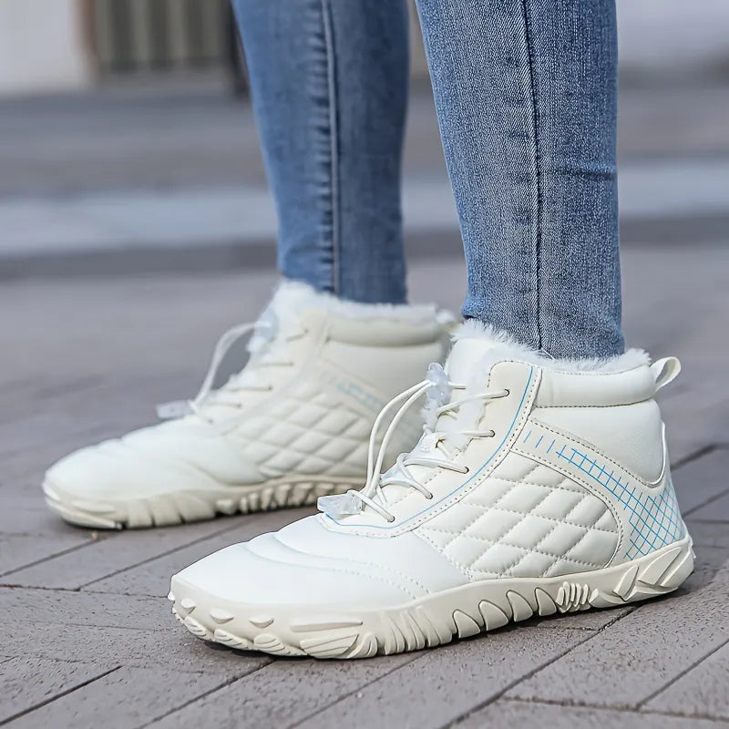 Bottines d'hiver pieds nus fourrées, à enfiler, du 35 au 48