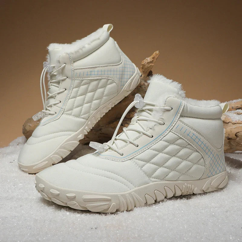 Bottines d'hiver pieds nus fourrées, à enfiler, du 35 au 48