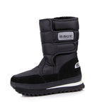 Bottes d'hiver femme imperméables et rembourrées, dix coloris, noir