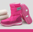 Bottes d'hiver femme imperméables et rembourrées, dix coloris, bordeaux
