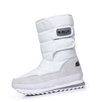 Bottes d'hiver femme imperméables et rembourrées, dix coloris, blanc
