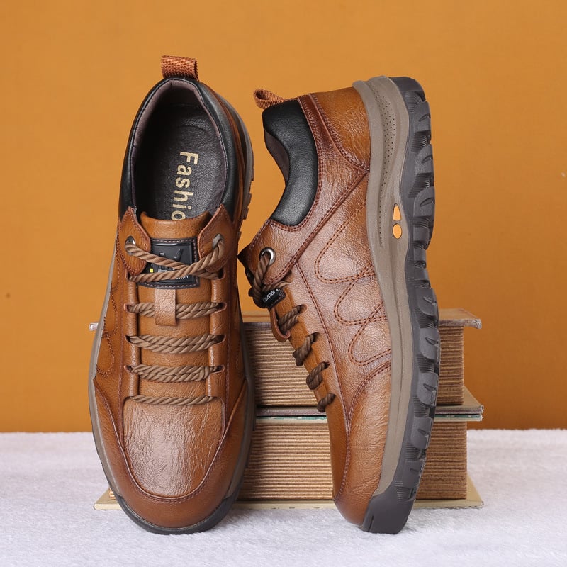 Bottes d'hiver homme à lacets, semelle épaisse antidérapante, kaki, modèle classique