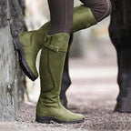 Bottes homme résistantes à l'humidité, semelle antidérapante, vert