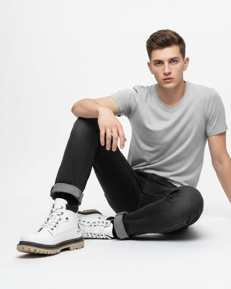Bottines homme à semelle adhérente, quatre coloris, du 38 au 47