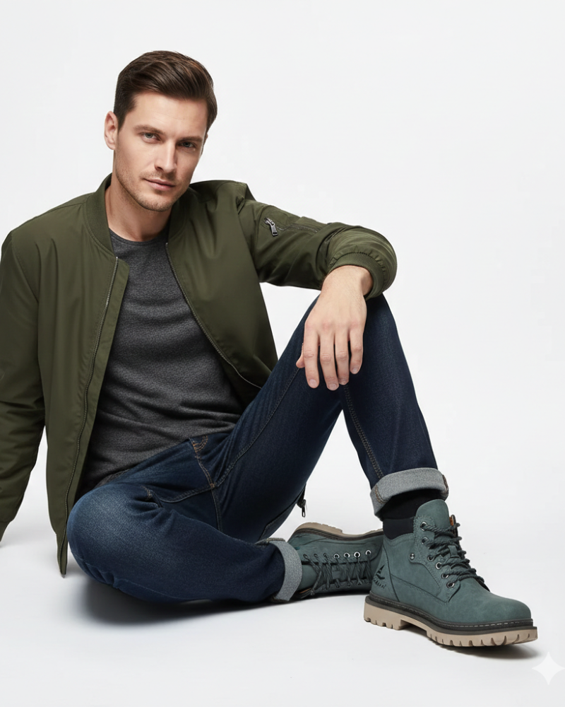 Bottines homme à semelle adhérente, quatre coloris, du 38 au 47