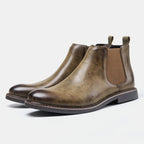 Bottines homme à élastiques latéraux, doublure chaude, gris