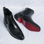 Bottes homme de ville, noir ou rouge, du 38 au 46, noir