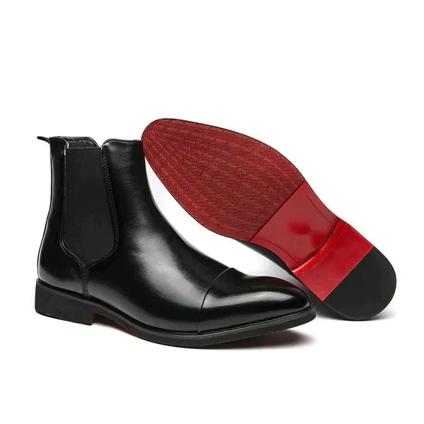 Bottes homme de ville, noir ou rouge, du 38 au 46